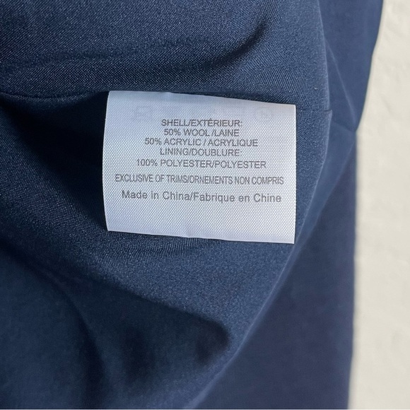 Tory Burch Lisanne Wool Floral Print Blazer Jacket Size XL - Picture 5 of 6